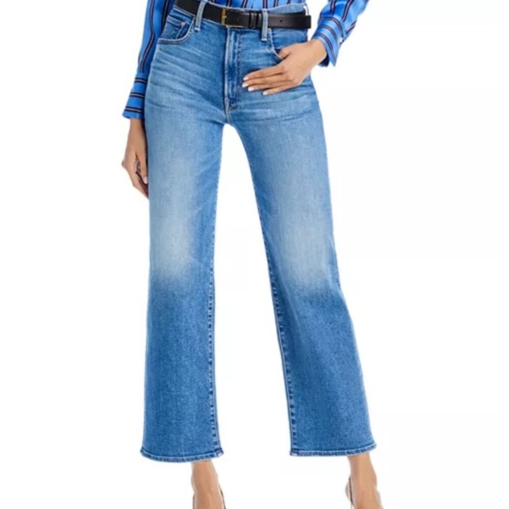 Mother Lil Rambler Zip Flood in Out Of The Blue Jeans Women's Size 27